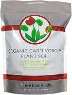 Perfect Plants Carnivorous Plant Soil | 4 Qts. Organic Premium Mix | Use with Venus Fly Traps, Pitcher Plants, or Other Carnivorous Plants