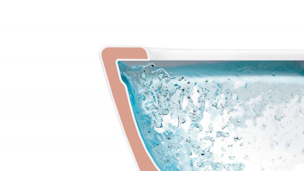 Villeroy & Boch O. Novo Toilette avec assise suspendue, chasse d'eau directe et sans bordure, 5660HR01