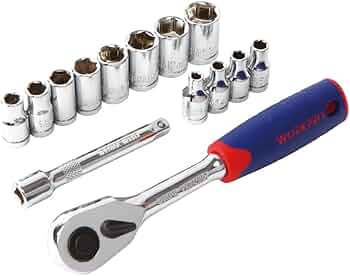 Amazon | WORKPRO ワークプロ 差込角1/4DR ソケットレンチセット 14点