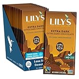 Extra Dark Chocolate Bar by Lily's | Made with Stevia, No Added Sugar, Low-Carb, Keto Friendly | 70%...