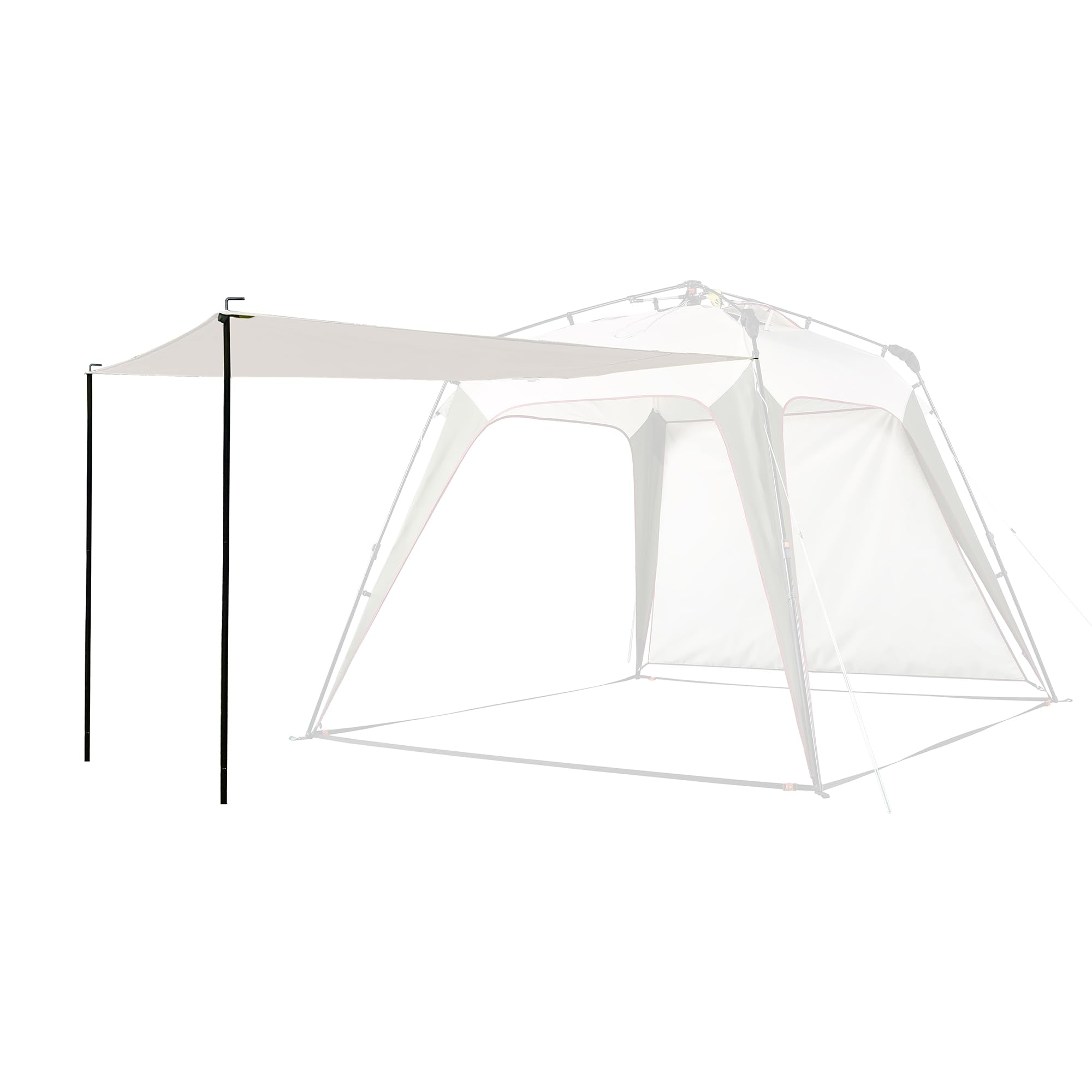 Mobihome Pop Up Canopy Sun Shelters Shade Tent Pop Up 8.2' X 8.2' - Instant Portable Sports Cabana Umbrella, Easy Set-up and Take Down, with Sun Protection and One Shade Wall Included (Beige)
