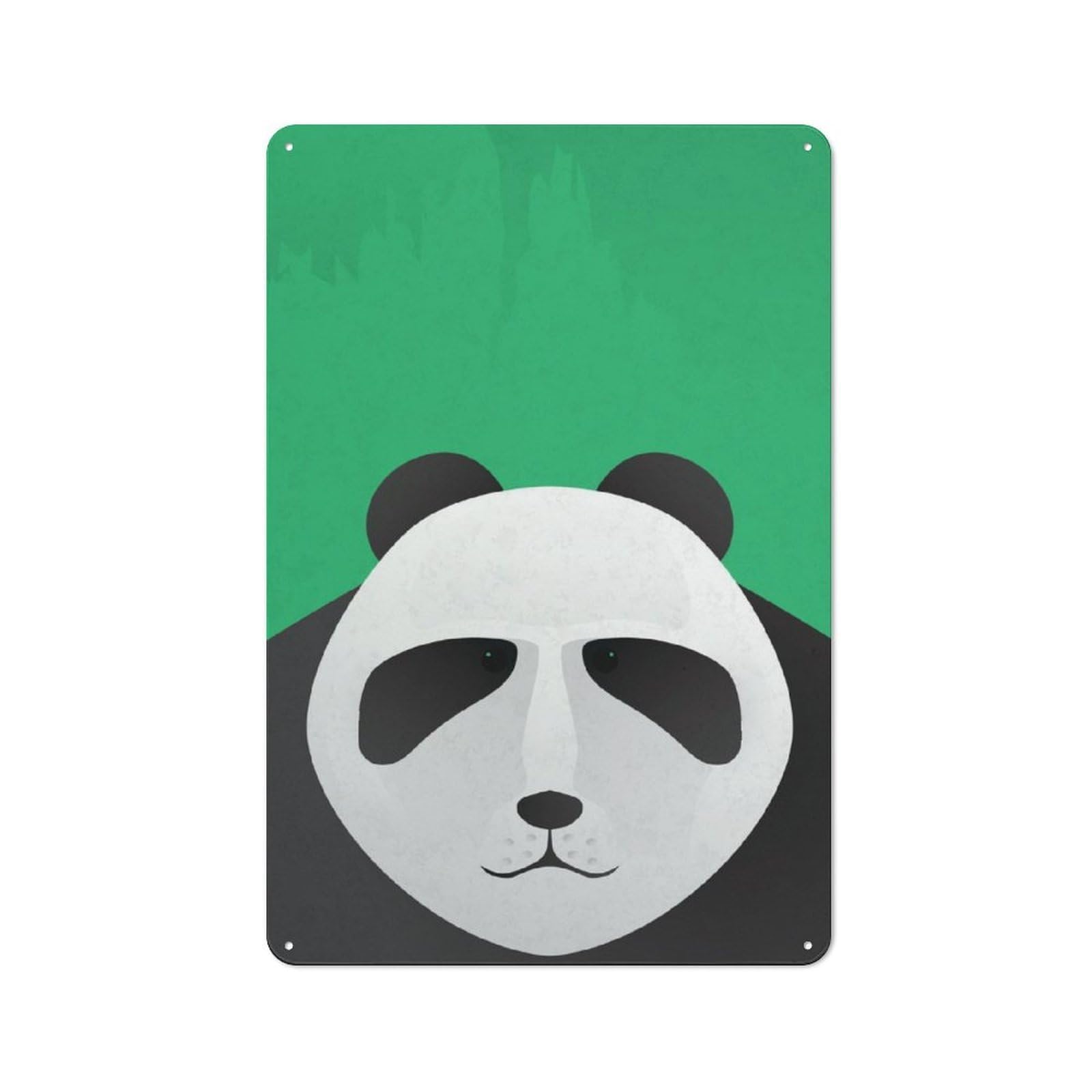 Junmoney Panda Bear Classic Kitchen Metal Sign 30X20cm Featuring Cafe Wall Decor For Restaurant, Kitchen, Counter Or Breakfast Nook