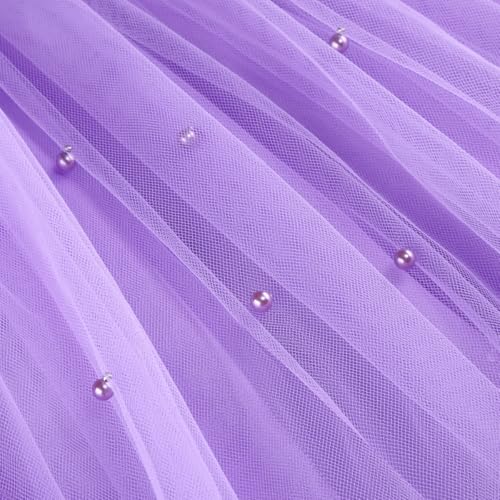 Flower Girls Sequin Dress Girls Dresses Birthday Princess Dress for Wedding Tulle Pearl Sleeveless Party Pageant4