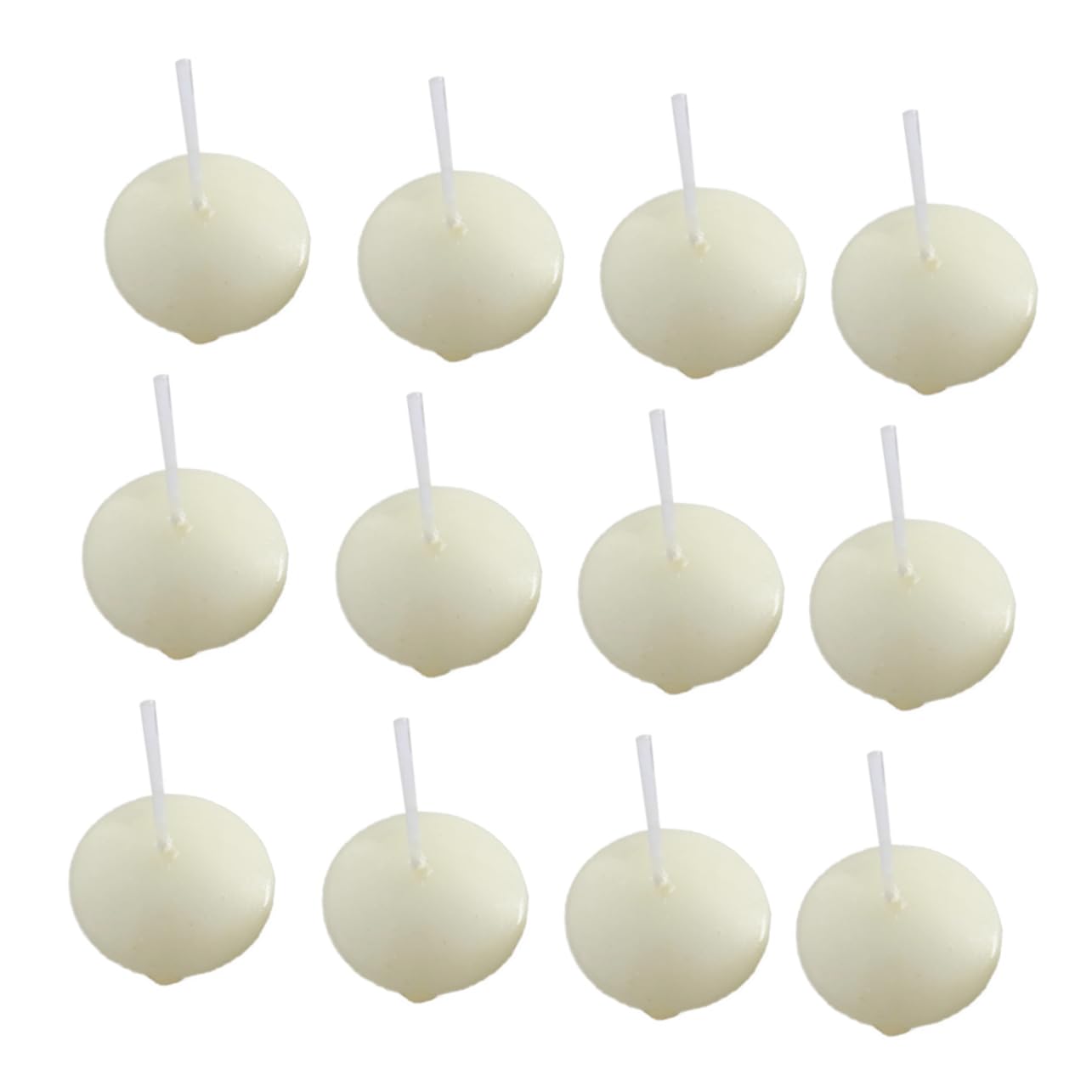 Garneck 50pezzi Candele Galleggianti Bianche Disco Per Decorazioni Di Matrimoni Feste Eventi Capodanno e Natale Luce Calda e Durata Lunga
