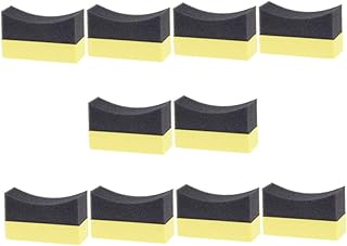 Cabilock 10Stücke Teiliges Auto Reinigungsset Reifen Dressing und Wachspads für Effektive Innenraumreinigung für Autos Möbel und Glasoberflächen aus Weichem Pe Material