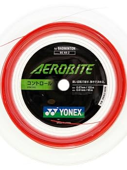 YONEX AEROBITE ガット 200m レッド/クリア YONEX ヨネックス バドミントンガット・ストリング AEROBITE