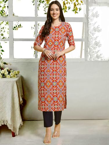 Image of Tee Projekt Straight Kurta & Pant for Women Ethnic Kurta Set for Women (Pack of 2)