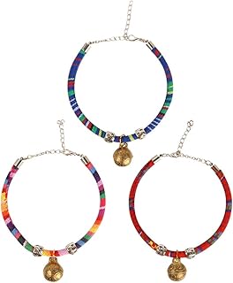 balacoo 3pcs pet Bell Collar Safety Puppy Collar Basic Dog Collars Stocking Stuffers Dog Bandana Collar Doggie Gifts Puppies Collars Pet Supplies Copper Adjustable cat Bell