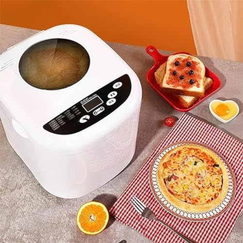 Automatischer Brotbackautomat für den Haushalt, multifunktionale Kuchenmaschine, programmierbarer Brotbackautomat mit 19 Voreinstellungen und 13-Stunden-Timer, mit LCD-Display für Kuchen, Pizzateig, B – Bild 3