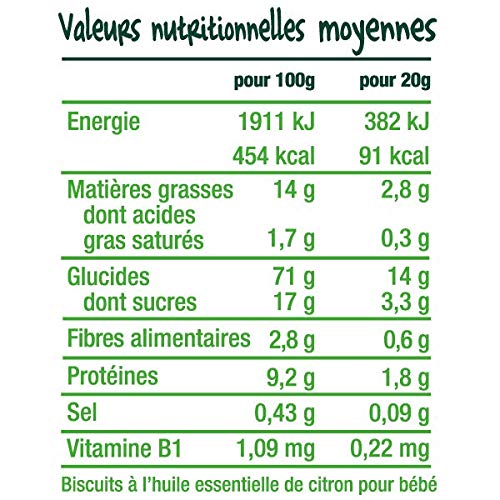 Biscuits Bébé Dès En Forme D'animaux Saveur Citron Bio Good Gout La Boîte De - vue 10