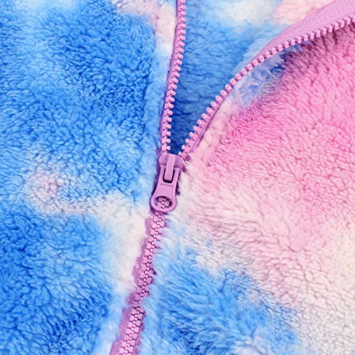 Image of Toddler Girls Boys Fleece Hoody Jacket Zip Up Teddy Coat Warm Winter Outwear
