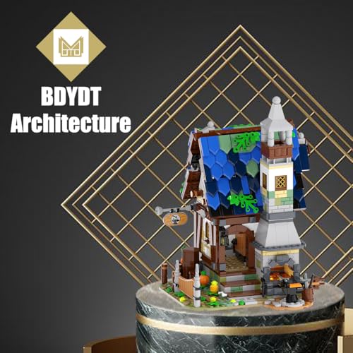 Architecture The Medieval Times Roman Blacksmith Shop Building Blocks Set(1025PCS)- Architectural Model Toys Gifts for Kid and Adult