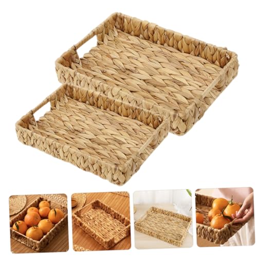 Cestas para organizar el baño y la cocina hechas de paja natural artesanal 5