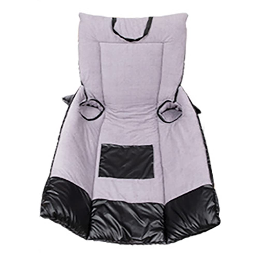 LJJ Ginocchiere Moto Ispessimento Caldo del Grembiule Resistente, PU Inverno Copertura Impermeabile Antivento e Fredda per Scooter Auto Elettriche,Black