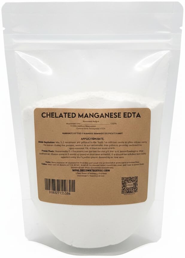 Greenway Biotech, Inc. Chelated Manganese EDTA for Hydroponics and Aeroponics Agriculture- 100% Water Soluble Natural Plant Fertilizer Ideal for Indoor and Outdoor- 1 Pound