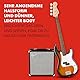 Squier by Fender Debut Collection Precision Bass, Einsteigerfreundlicher Bass mit sattem Klang, Hochwertiges Laurel Griffbrett, Weißes Schlagbrett, 2-Farb-Sunburst