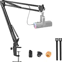 Braço Articulado Compatível com Fifine Rgb (A2 A6 A7 A8 Plus) XLR AM8 RGB K688 K669 K726 K670 K651 K658 K678 K690 Bm63 T669 T732 T683 SFM2 Ampligame