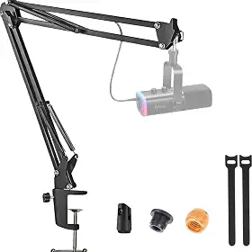 Braço Articulado Compatível com Fifine Rgb (A2 A6 A7 A8 Plus) XLR AM8 RGB K688 K669 K726 K670 K651 K658 K678 K690 Bm63 T669 T732 T683 SFM2 Ampligame