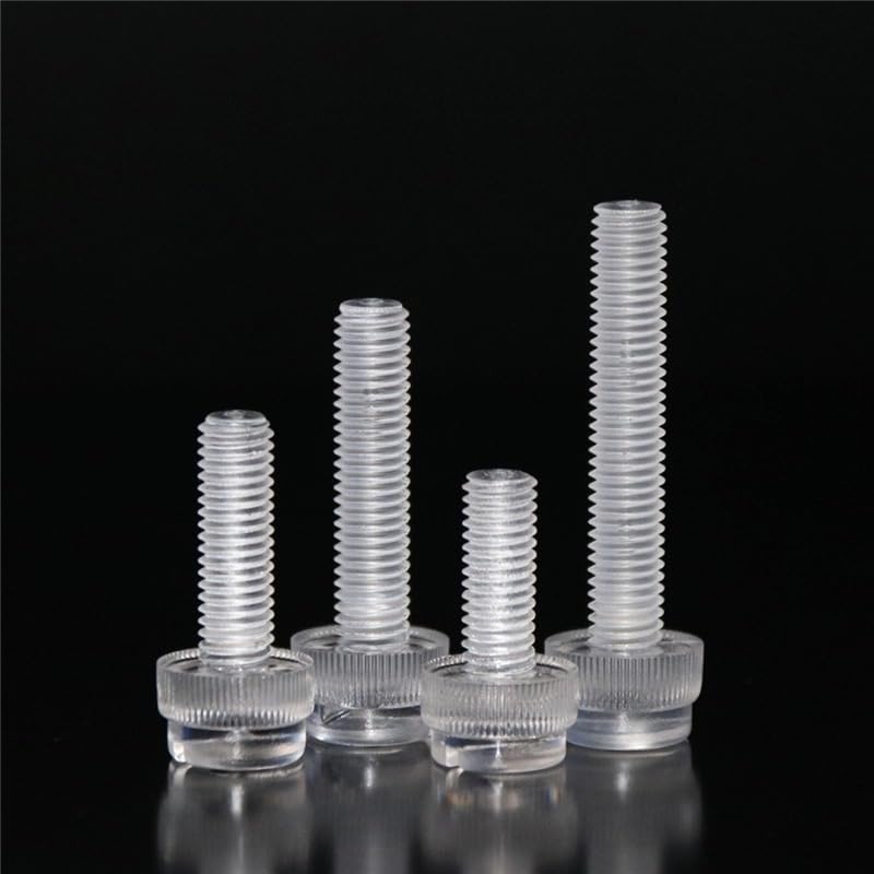 PC Acrylic Plastic Slotted Cheese Head Screws M3 M4 M5 M6 (500,M5 x 8mm)