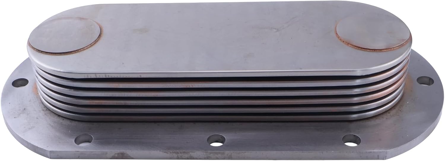 6 Plate Oil Cooler 8547548 8501328 8502549 8518912 Compatible with Detroit 353 371 213 150 Series Engine