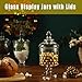 REFSAVER Apothecary Jars Glass Decorative Candy Jars,Candy Buffet Display, Elegant Storage Jar, Decorative Wedding Candy Organizer Canisters Style SA