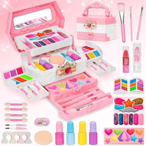 Set Trucchi per Ragazze Bambine Valigetta Trucco Lavabile per Ragazze