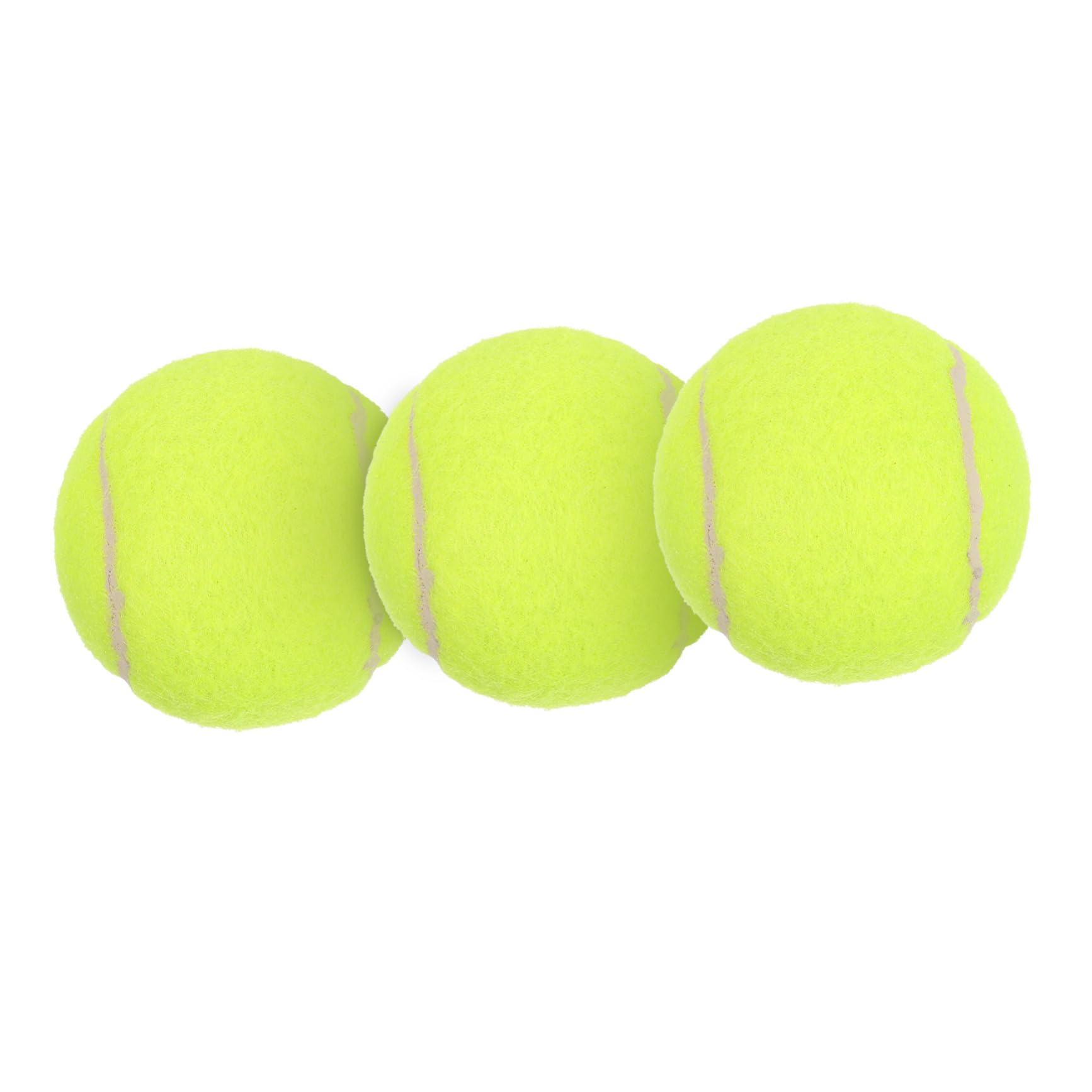 TOGEVAL 3pcs Tennis Training Balls Bounce Practice Balls for for Beginners Advanced Players Durable Comfortable