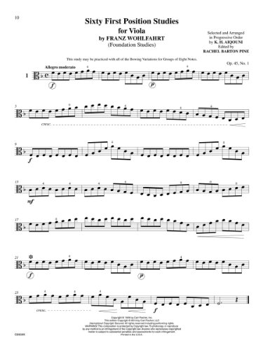 O2659X - Foundation Studies for the Viola - Book 1: 60 First Position Studies (from Op. 45, 54, 74) - Book & DVD - Image 2