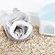 Ryaupy 1 Stück Hamster Baumwollnest, Klein Kleintierbett, Kuschelhöhle, Hamster-Winter-Wärme-Baumwollnest, Überwinterungsschlafsäcke, Meerschweinchen Höhle Waschbar für Hamster, Chinchilla (Grau)