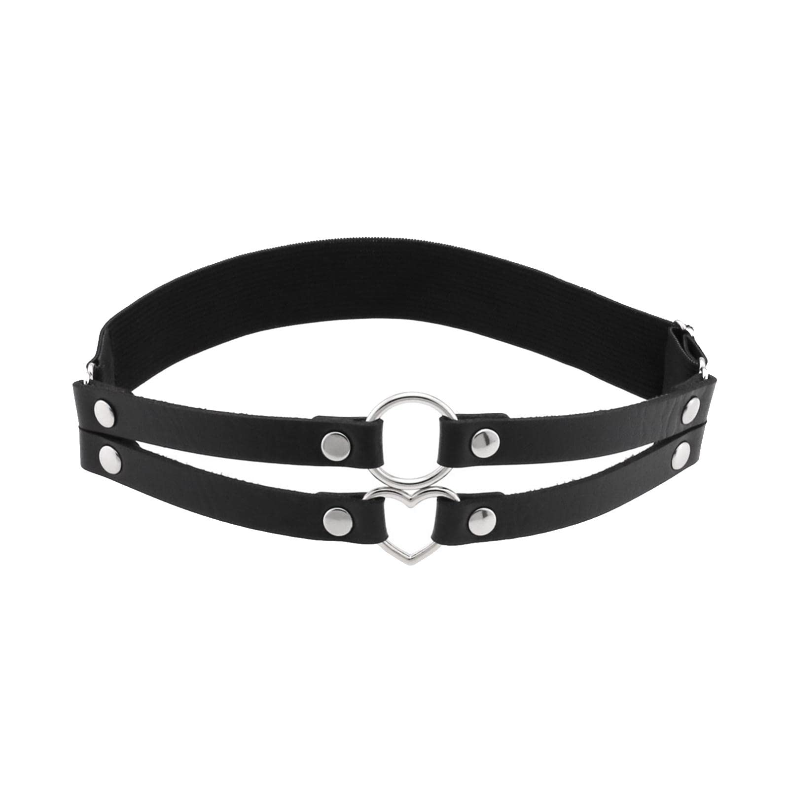 Elastic Leg Garter Belt Fashion Gifts Ladies Punk Cosplay Black Clothing, Shoes & Accessories | Womens Clothing | Intimates & Sleep | Garter Belts-image-49