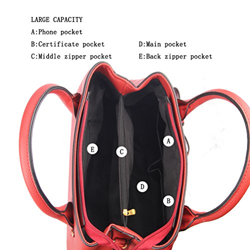 Image of Purses and Handbags for Women Fashion Ladies PU Leather Top Handle Satchel Shoulder Tote Bags