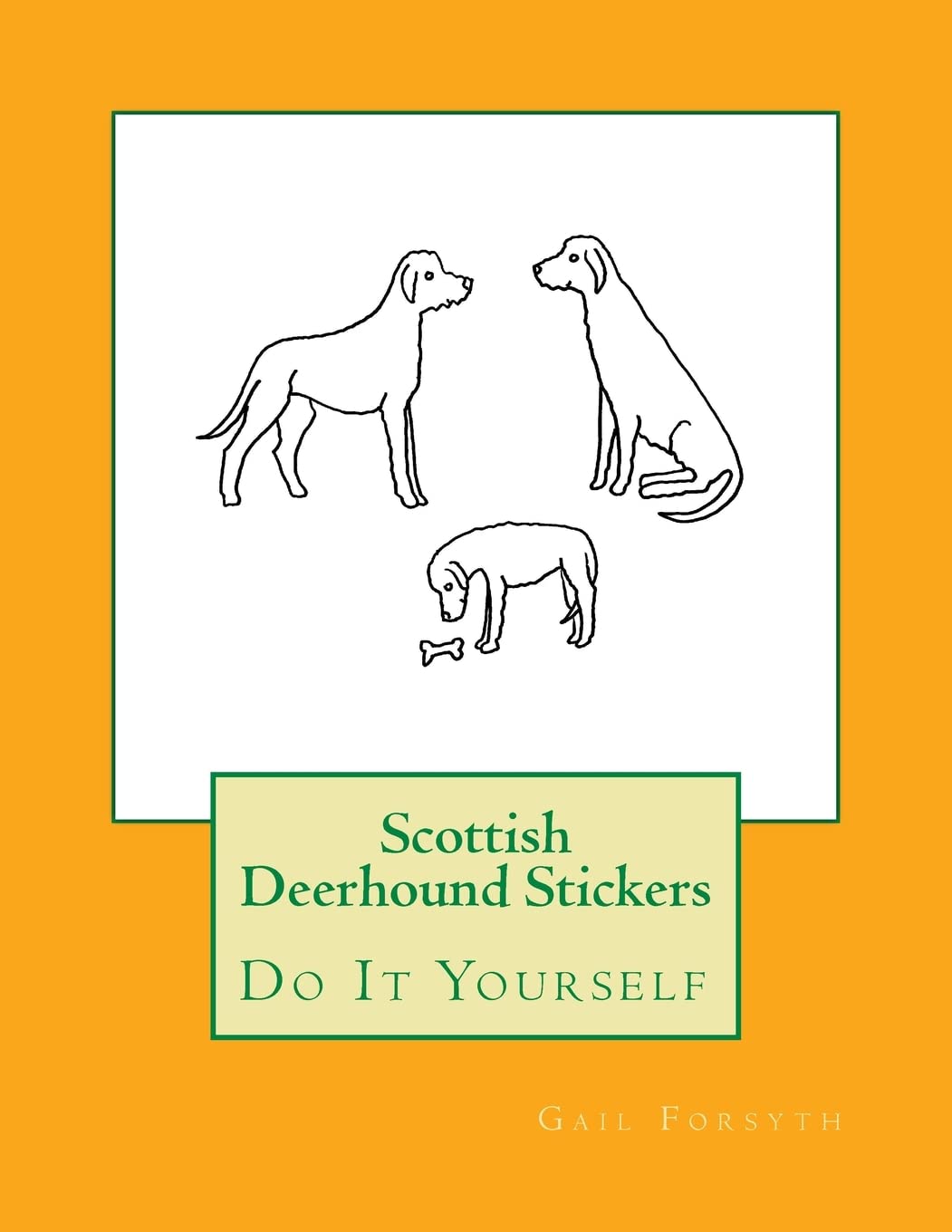 Scottish Deerhound Stickers: Do It Yourself