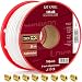 Produktbild LOKMANN 25m Reines-Kupfer 135dB 5-Fach geschirmt Koaxialkabel Koax Sat Kabel Antennenkabel TV Satellitenkabel Full HD, UHD, 4K, 8K + AUFWÄRTS, mit 10x F-Stecker dazu