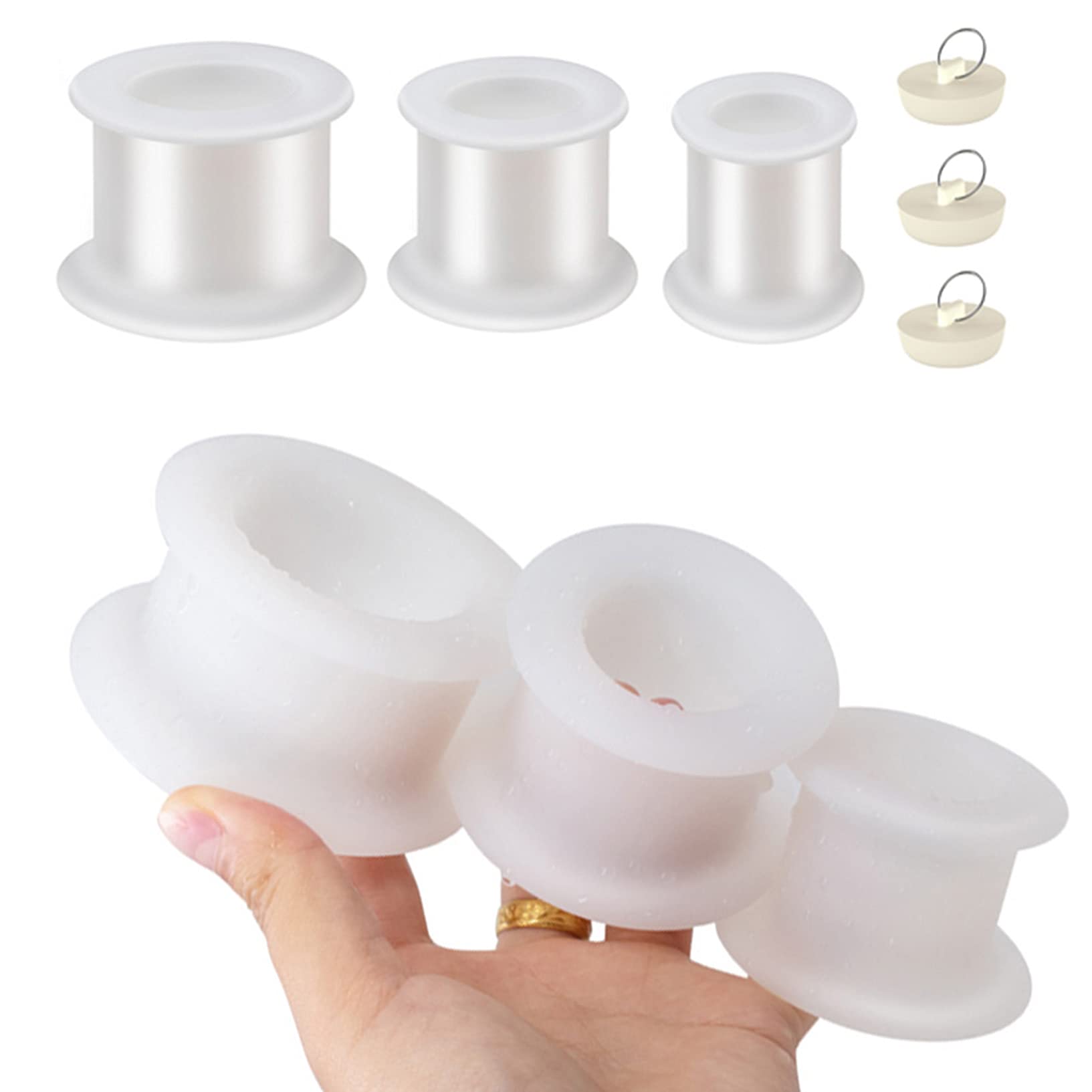 Amazon | 3サイズの中空肛門バットプラグソフトスペキュラム前立腺マッサージ器大人のおもちゃ、スナップクロージャー付き女性男性肛門 拡張器、BDSMアダルトゲームゲイクラシックバットプラグ [アダルト],白,M | TTOP | ディルド