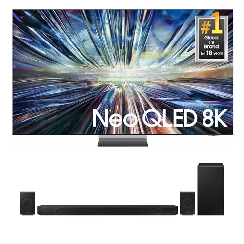 Image of Samsung QN75QN900DFXZA 75 Inch Class QN900D Neo QLED 8K Smart TV with a Samsung HW-Q990D 11.1.4ch Soundbar with True Dolby Atmos Sound (2024)