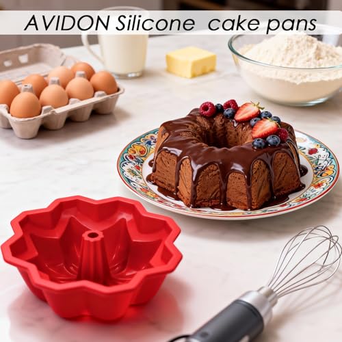 50% Off AVIDON 9.5-inch Non-stick Silicone Cake Pan