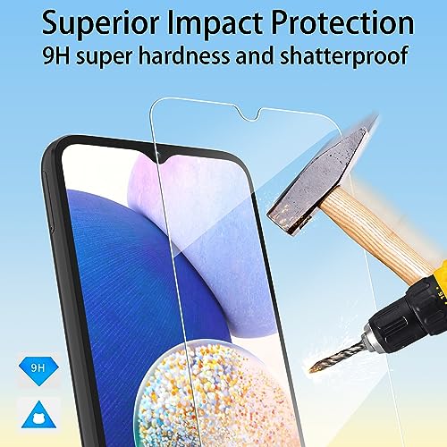 4youquality Screen Protector for Samsung Galaxy A14 5G / 4G, Tempered Glass Film, 2-Pack, [LifetimeSupport][Impact-Resistant][Anti-Scratch]