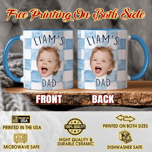 Taza personalizada con foto y texto para el Día del Padre 11oz miniatura 5