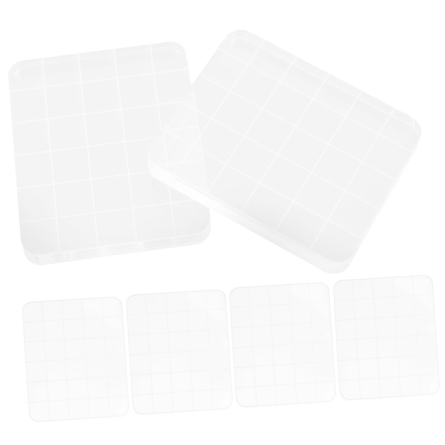 ARTIBETTER 3 Series Herramienta De Estampado Acrílico Fondant Primero Sellos Artesanales Carta Almohadillas Herramienta De Estampado De Bricolaje Sello De Álbum De Recortes 6 Piezas*3