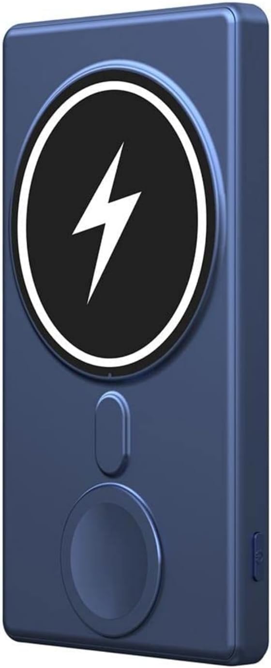 Power Bank,3 in 1 Wireless 5000Mah, 15 W Wireless Magnetic, Wireless Portable Charger, Portable Charger s Huge Capacity Battery Pack,Black