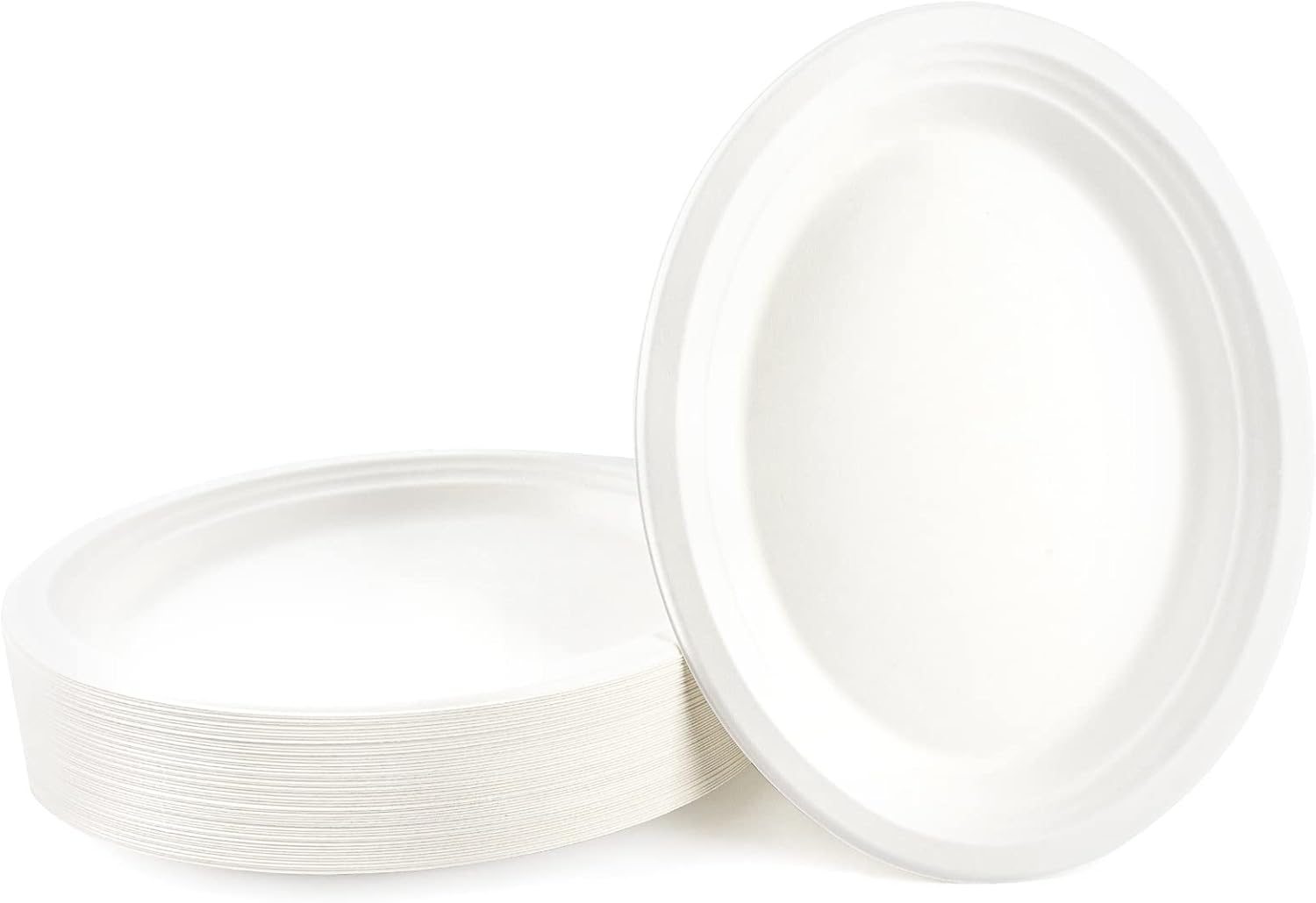 Azure Zone, 12 Inch, Compostable Disposable Plates, 50 Pack