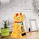 Kuuleyn Solarbetriebene Zuwinkende Glückliche Katze, Solarbetriebene Begrüßungswinken Winkend Fortune Lucky Cat Home Stores Auto Feng Shui Dekor Gold Home Display Autodekoration