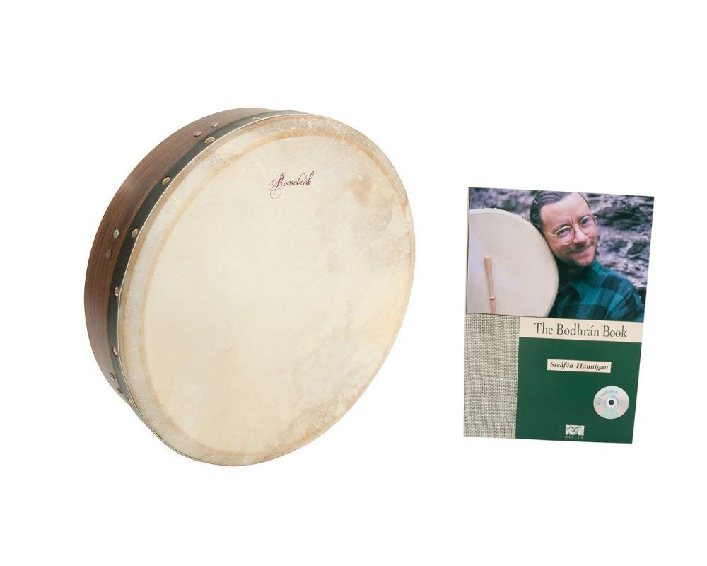 Roosebeck Bodhran Package Includes: Bodhran 14" Tunable & Drum Play Book & CD by Steafan Hannigan