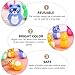 Toyvian Desktop Tumbler Decoration 24PCS Baby Tumbler Mini Animal Panda Baby Weeble Wobble Bear Tummy Time Rock Egg Shakers Montessori Balancing for