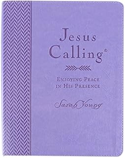Jesus Calling: Enjoying Peace in His Presence - 365 Daily Devotional - Large Deluxe Edition - Purple Cover, Imitation Leather