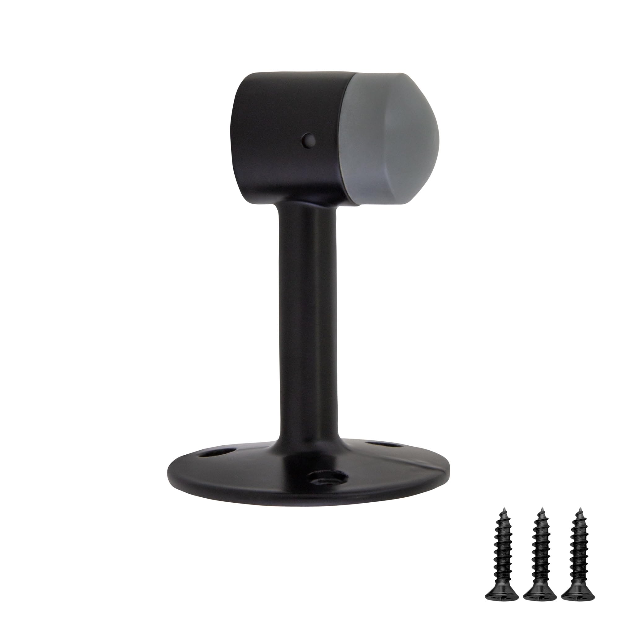 Design House 189290-MB Gooseneck Door Stop 2-Pack Matte Black Aluminum