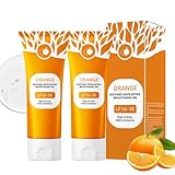 2 STÜCK ENZYMPEELING GESICHT - ORANGE ENZYMES EXFOLIATING GEL, NATÜRLICHES ENZYM PEELING GEL GENGE TIEFENREINIGUNG UND FEUCHTIGKEITSPFLEGE FÜR GESICHTS &AMP; KÖRPERPEELING