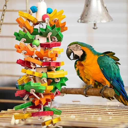 Corde colorée pour perroquet accessoire de cage ludique feuille d'érable - 7