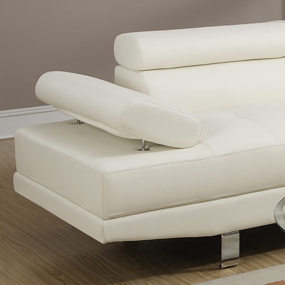 Amazon.com: simple relax 2 Pieces Faux Leather Sectional Sofa in