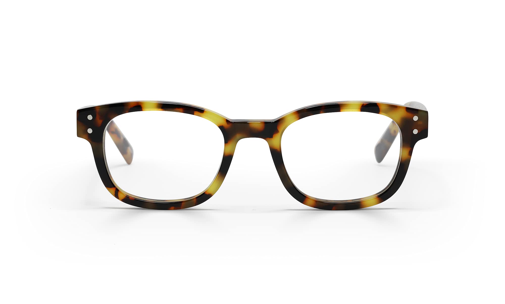 eyebobs - Biff | Premium Traditional and Blue Light Reading Glasses for Men and Women | Square Frame for Narrow Faces